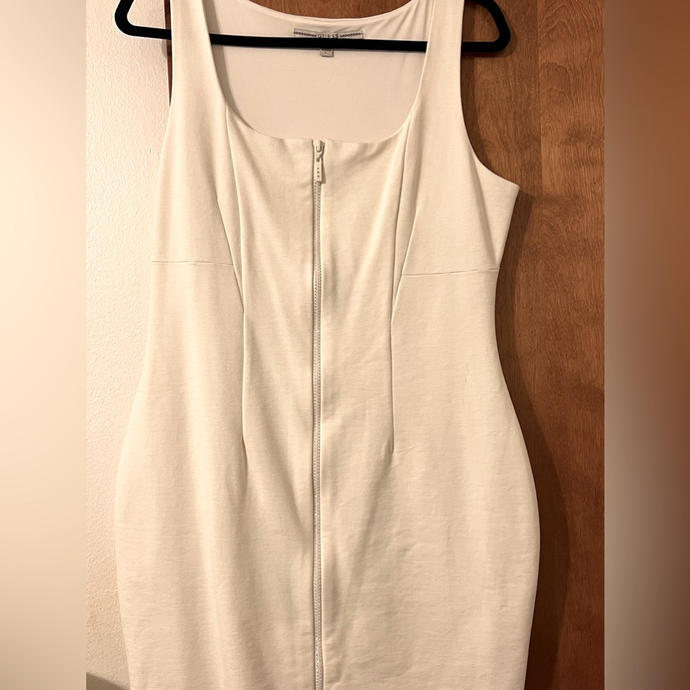 Guess white bodycon dress